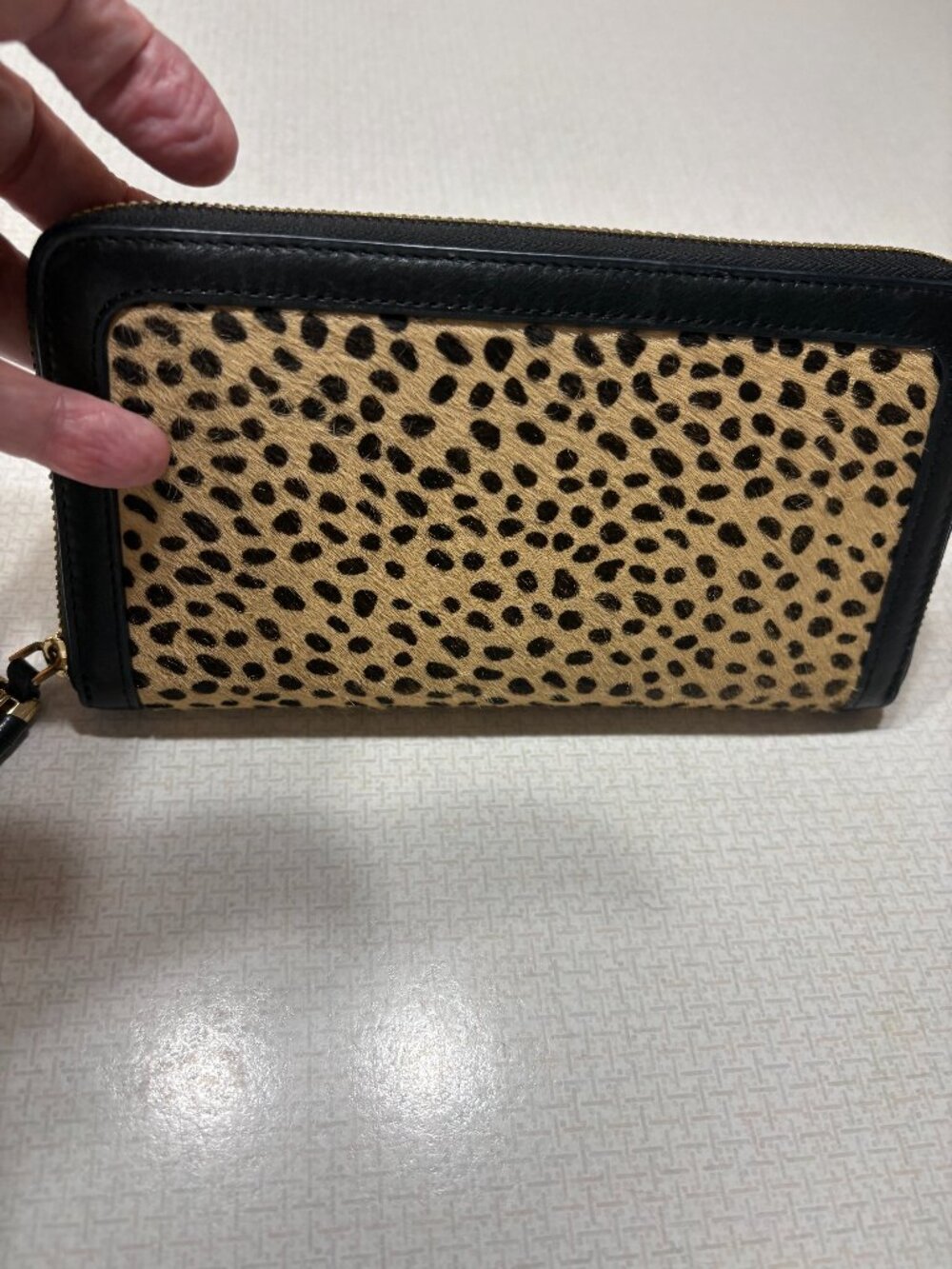Like New Covet Black and Animal Print Wallet
